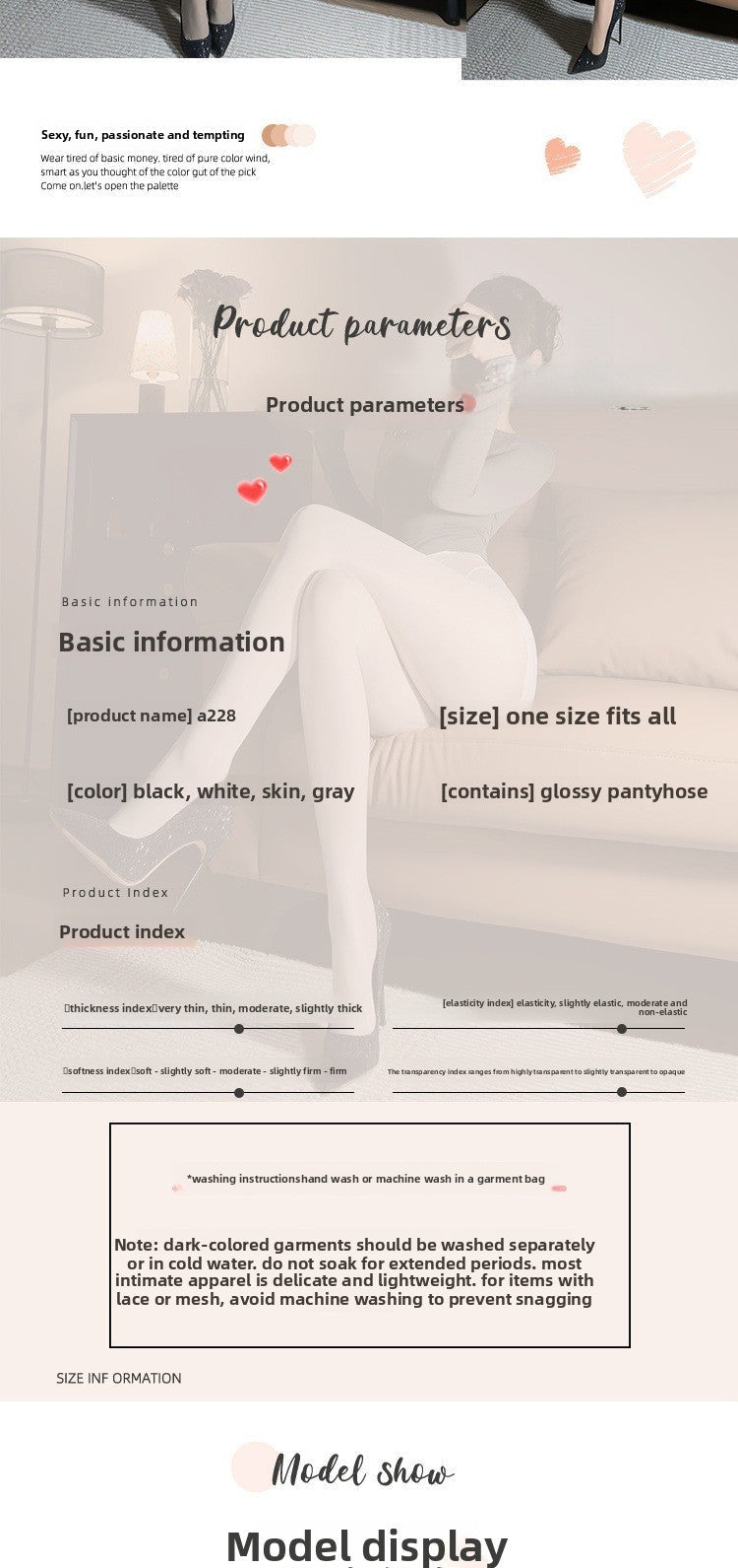 Shiny Silk Stockings Bodysuit - Lace Transparent High Waist Open - Crotch - EaseMode Wellness