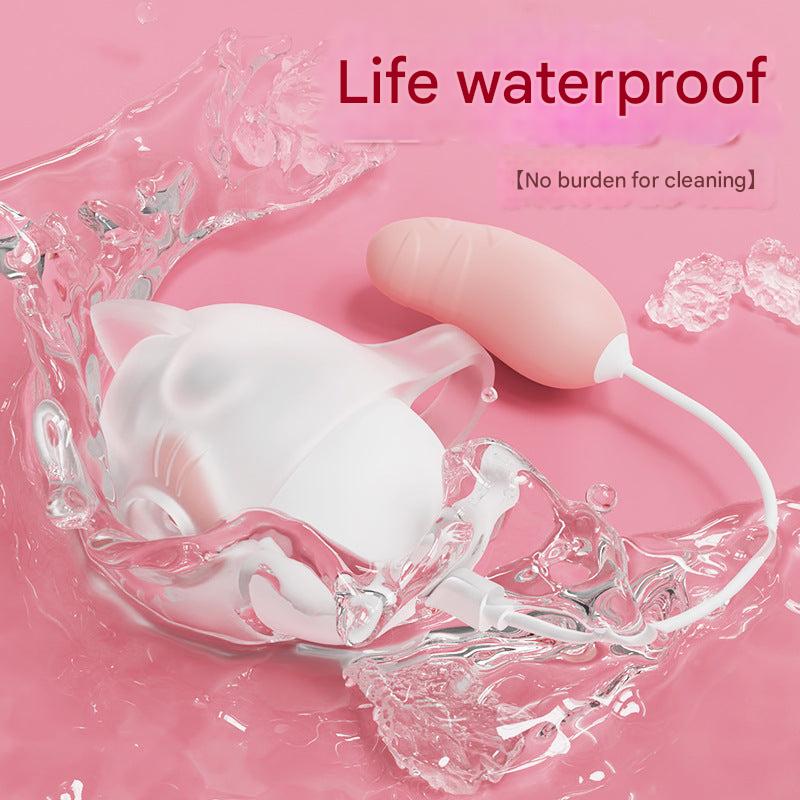 Tapping Vibrating Egg with Suction for Intimate Pleasure - EaseMode Wellness