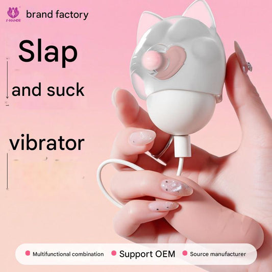 Tapping Vibrating Egg with Suction for Intimate Pleasure - EaseMode Wellness