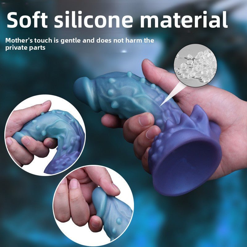 Textured Silicone Dildo - Premium Pleasure Toy - EaseMode Wellness