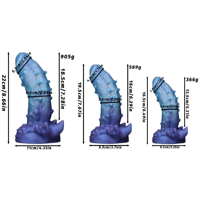 Textured Silicone Dildo - Premium Pleasure Toy - EaseMode Wellness