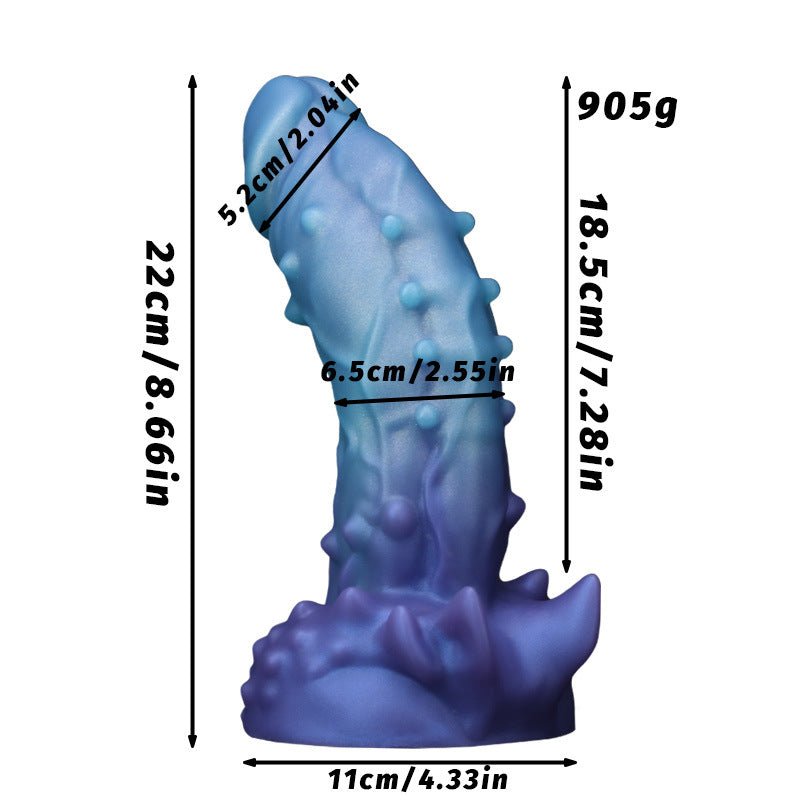Textured Silicone Dildo - Premium Pleasure Toy - EaseMode Wellness