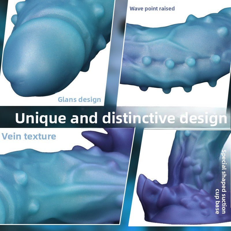 Textured Silicone Dildo - Premium Pleasure Toy - EaseMode Wellness