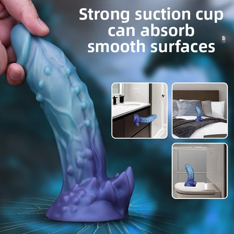 Textured Silicone Dildo - Premium Pleasure Toy - EaseMode Wellness
