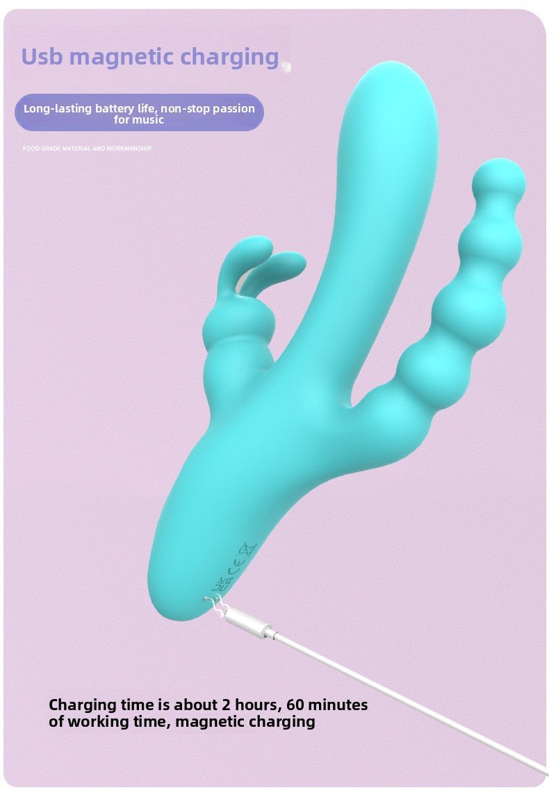 Triple Motor Vibrator for Women - Rose Design - EaseMode Wellness