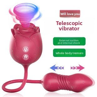 Triple Motor Vibrator for Women - Rose Design - EaseMode Wellness