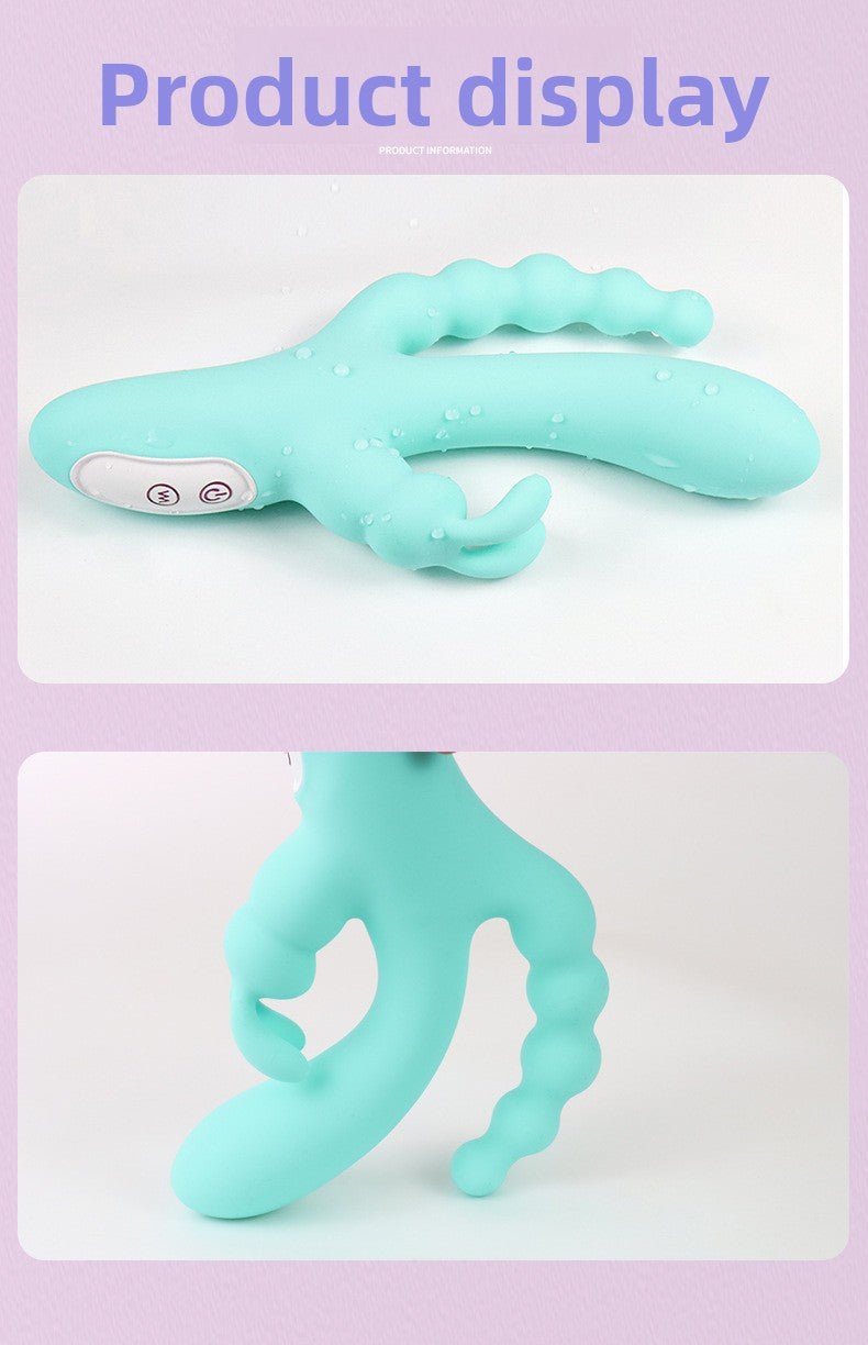 Triple Motor Vibrator for Women - Rose Design - EaseMode Wellness