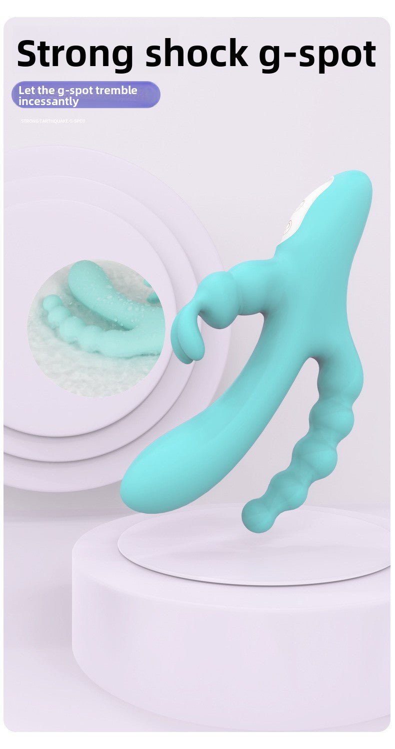 Triple Motor Vibrator for Women - Rose Design - EaseMode Wellness