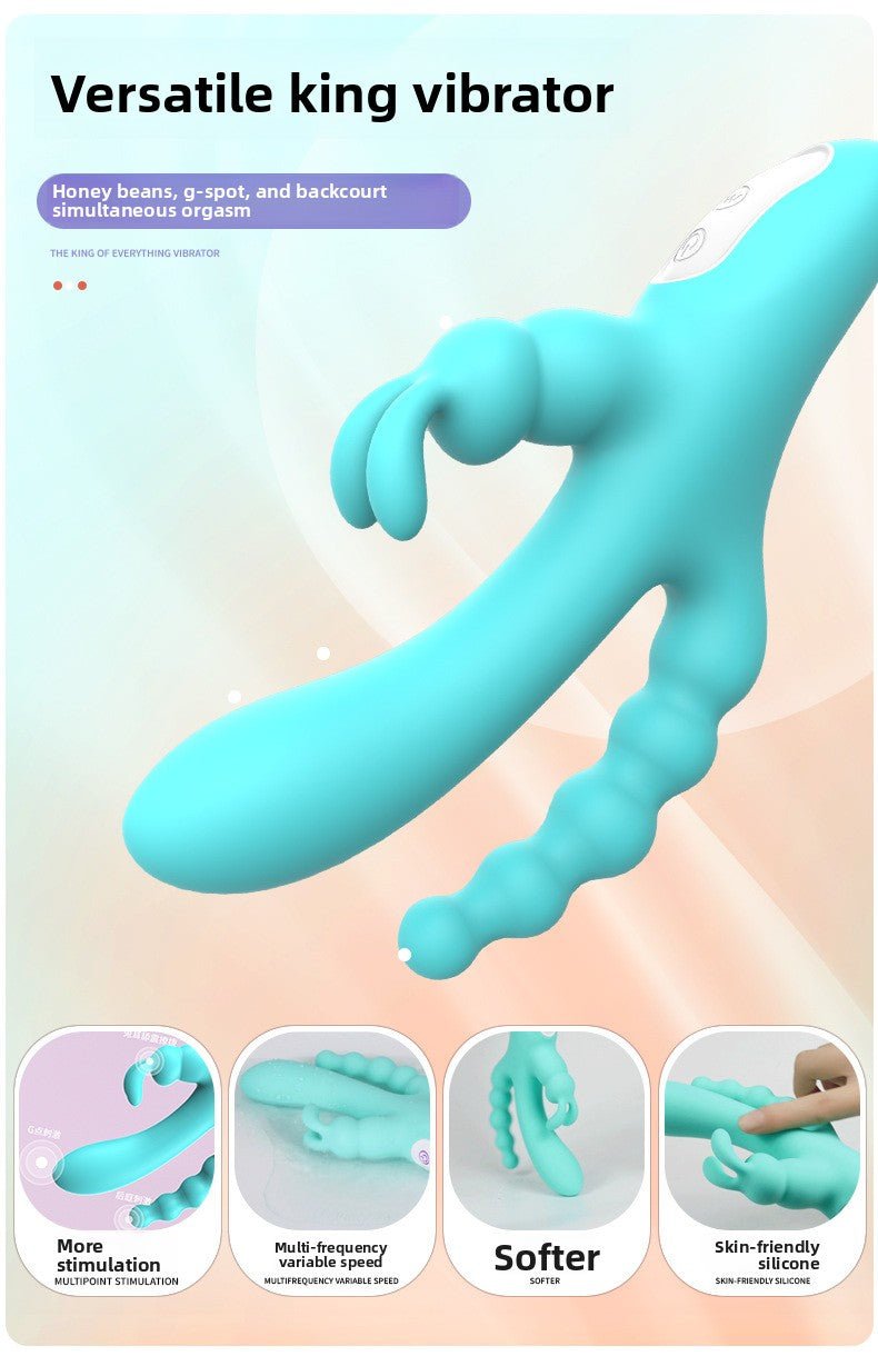 Triple Motor Vibrator for Women - Rose Design - EaseMode Wellness