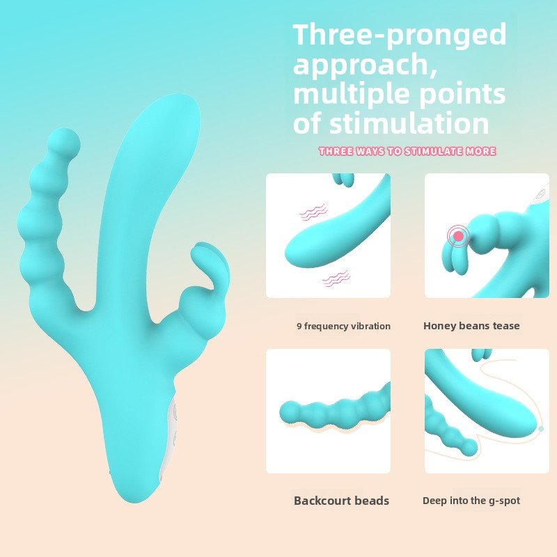 Triple Motor Vibrator for Women - Rose Design - EaseMode Wellness