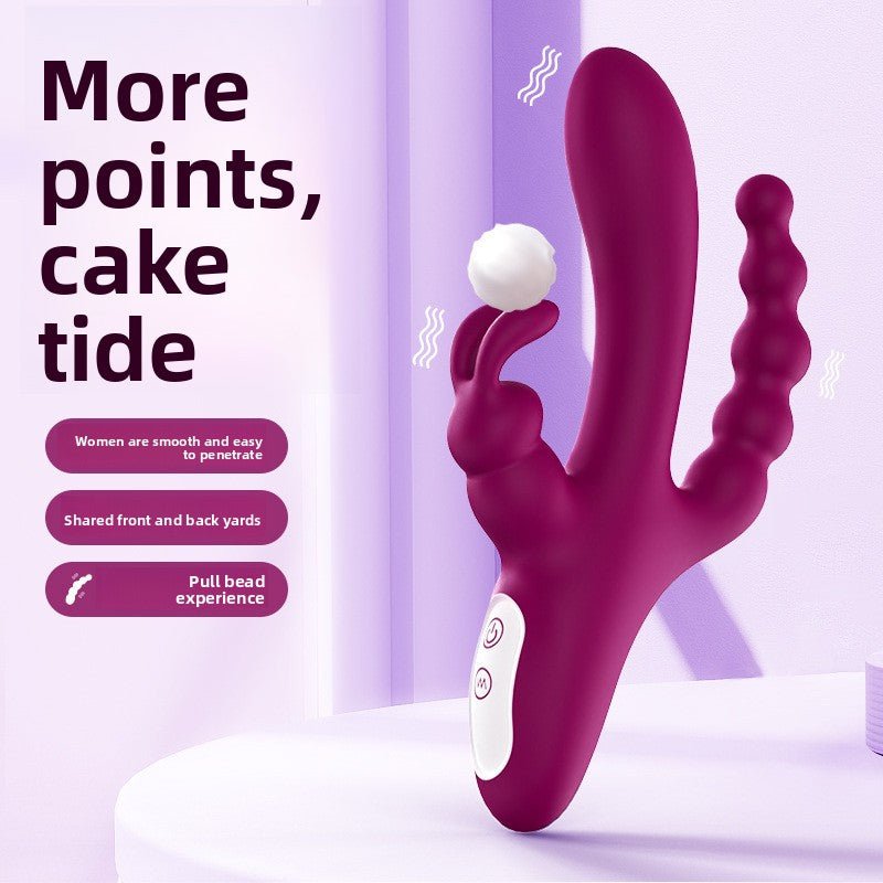 Triple Motor Vibrator for Women - Rose Design - EaseMode Wellness