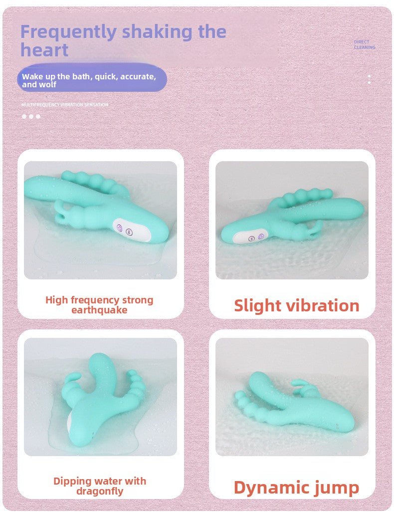 Triple Motor Vibrator for Women - Rose Design - EaseMode Wellness