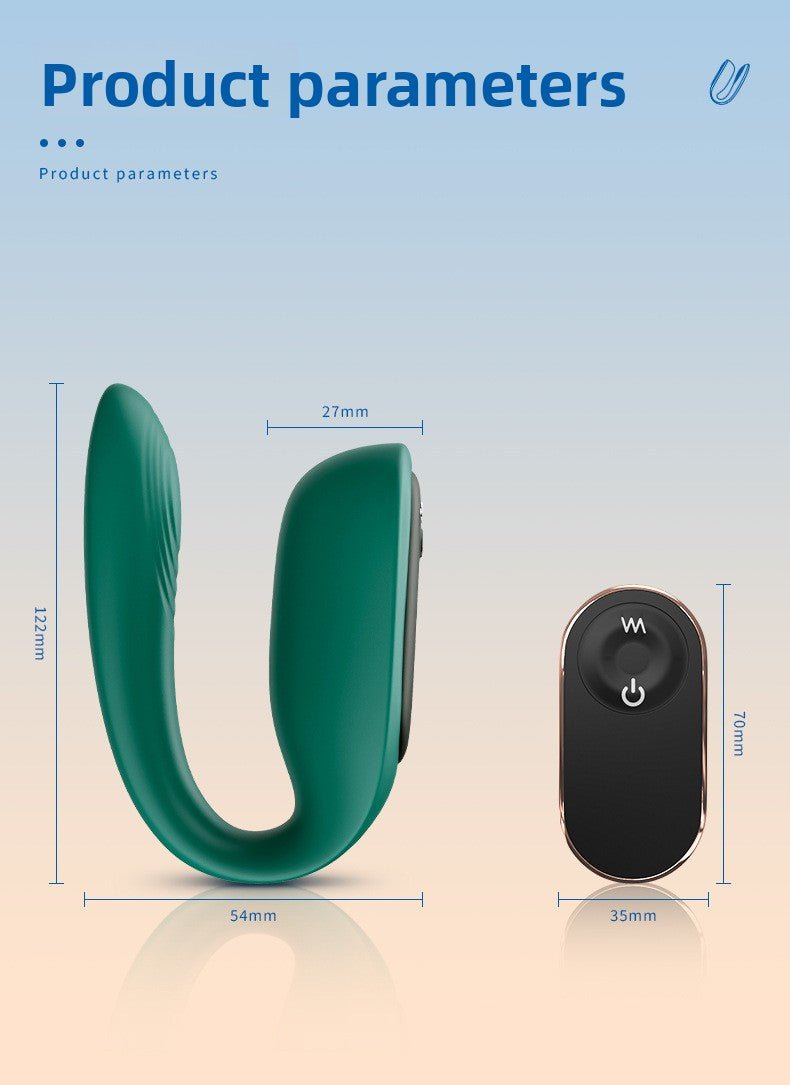 Wearable U - Shape Vibrator Remote Control for Pleasure - EaseMode Wellness