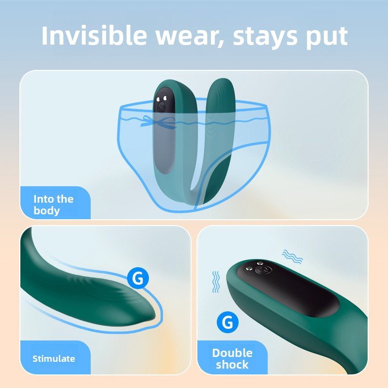 Wearable U - Shape Vibrator Remote Control for Pleasure - EaseMode Wellness