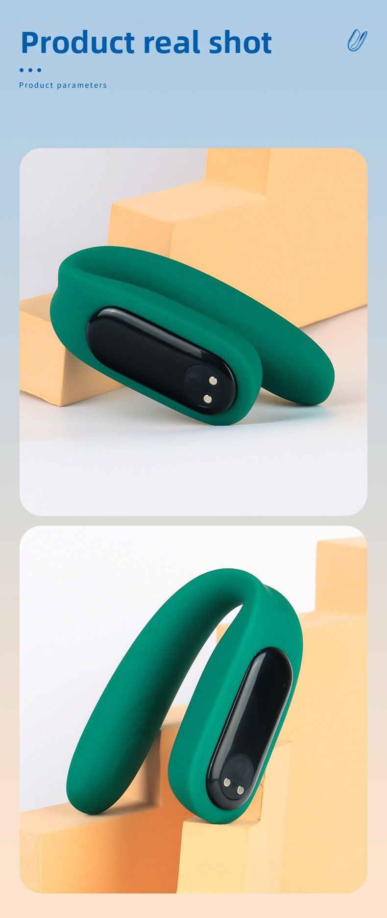 Wearable U - Shape Vibrator Remote Control for Pleasure - EaseMode Wellness