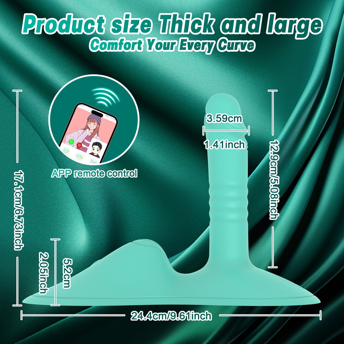 Wearable Vibrator - Cushion - Type Intimate Massager for Couples - EaseMode Wellness