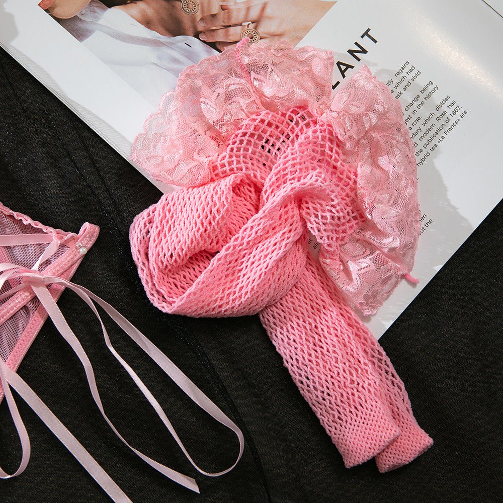 Women's Lace Splicing Jumpsuit with Body Shaping Features - EaseMode Wellness